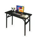 Need Office Computer Desk - 47.2L Sturdy and Heavy Duty Folding Laptop Table,Writing Table/Home Office Desk/Sewing Table,No Assembly Required (Teak Color) AC5BB12060